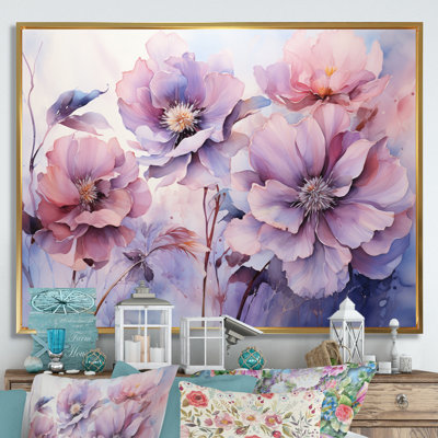 «Purple Tranquil Petals I» sur toile