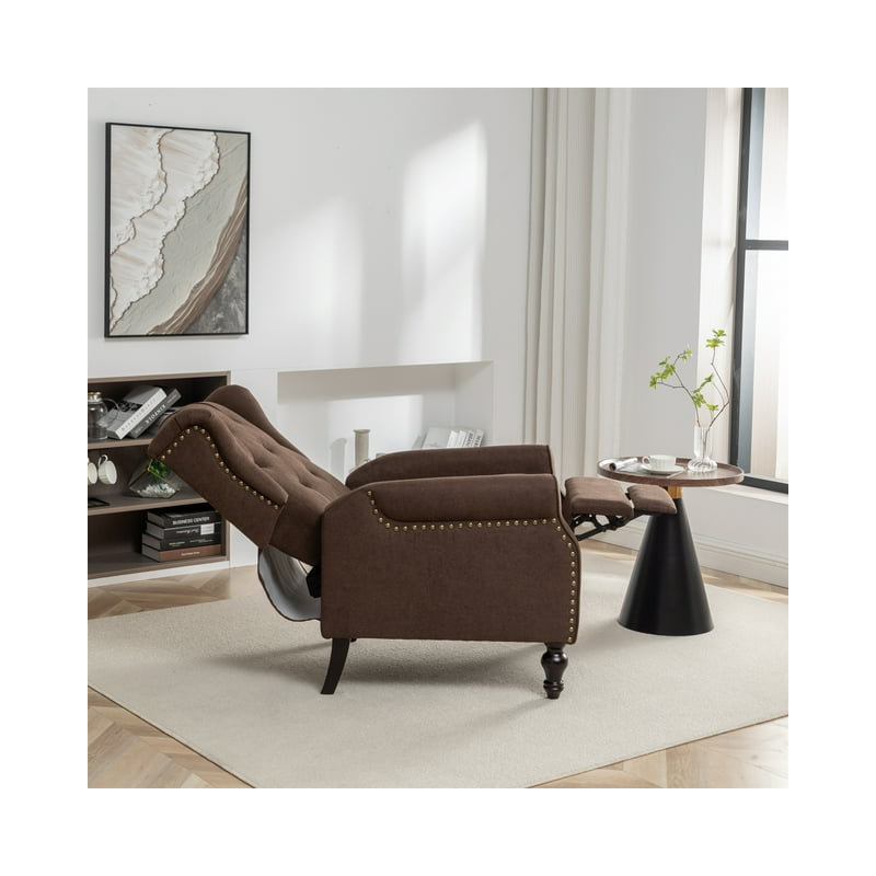 Fauteuil inclinable Dejaun, Brun