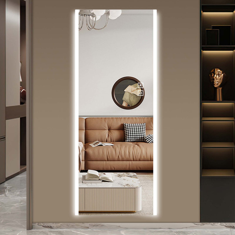 Miroir à DEL 65 po x 21 po sans cadre pleine longueur