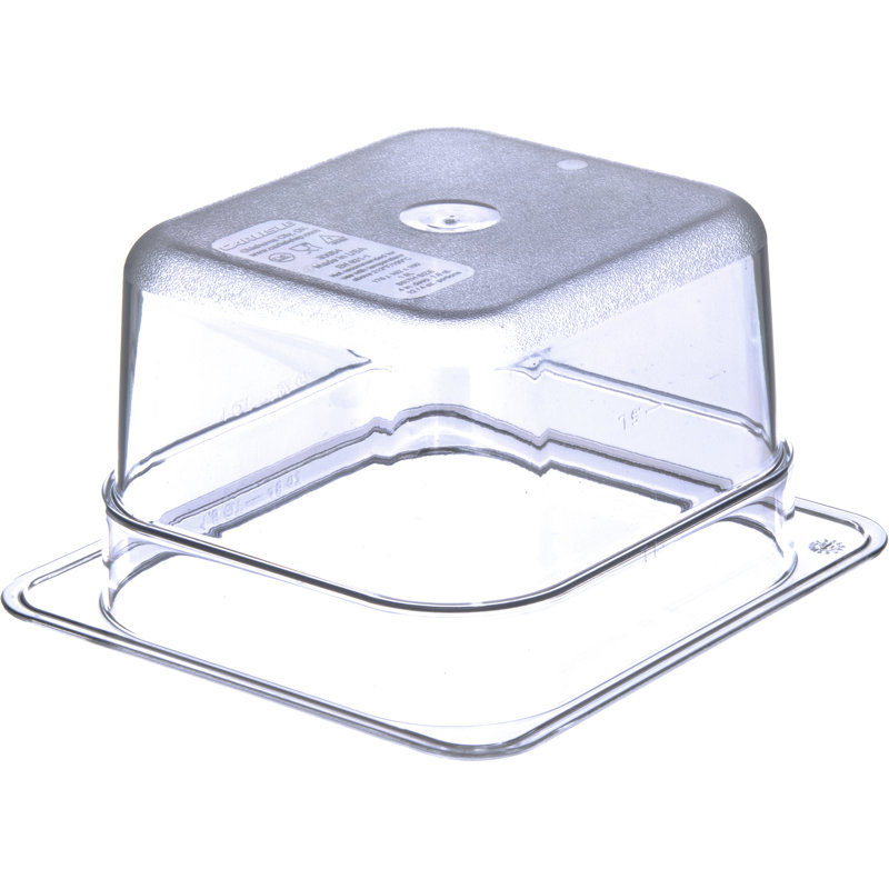 Carlisle Food Service Products Rectangle Plastic Food Storage Container, Clear