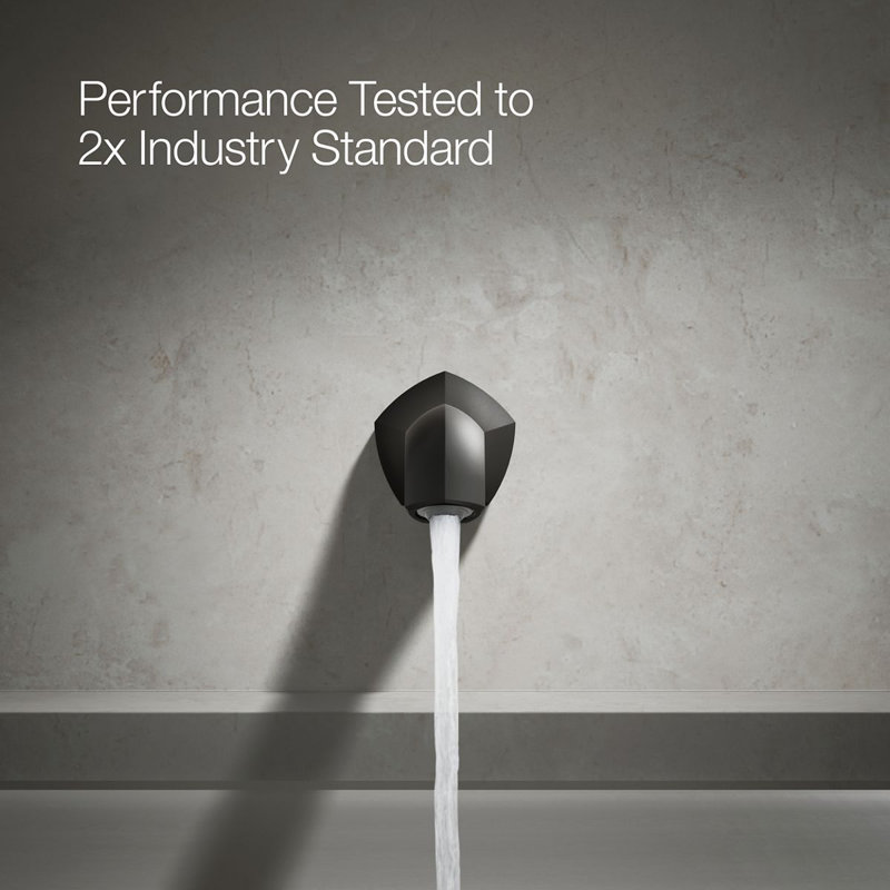 Wall-Mount 8 In. Bath Spout With Straight Design, Matte Black