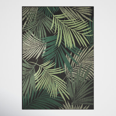 Deirdre Floral Machine Woven Outdoor Area Rug