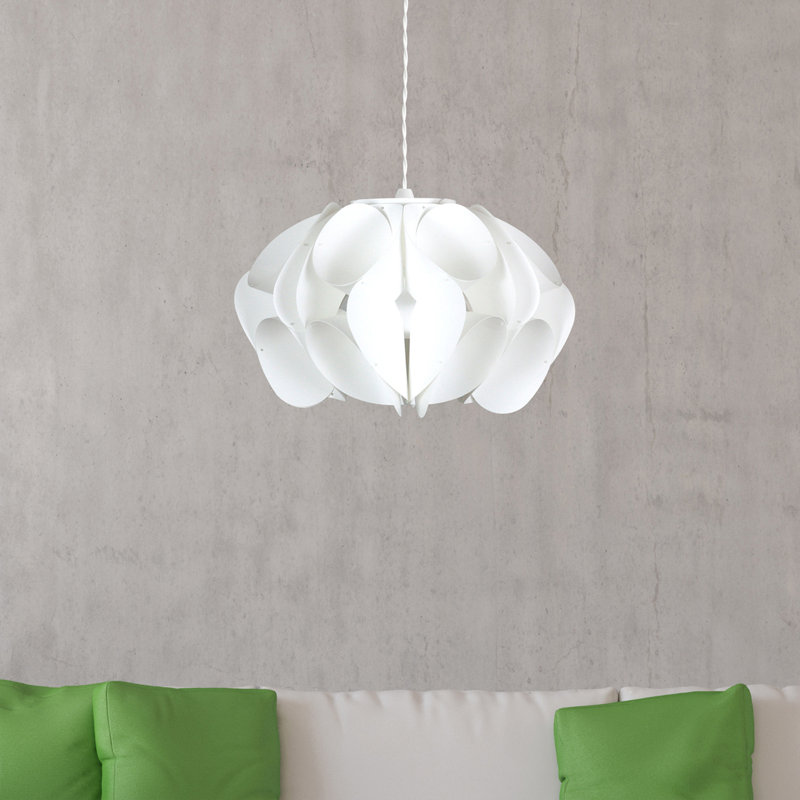 Orchid 25cm H Plastic Novelty Pendant Shade