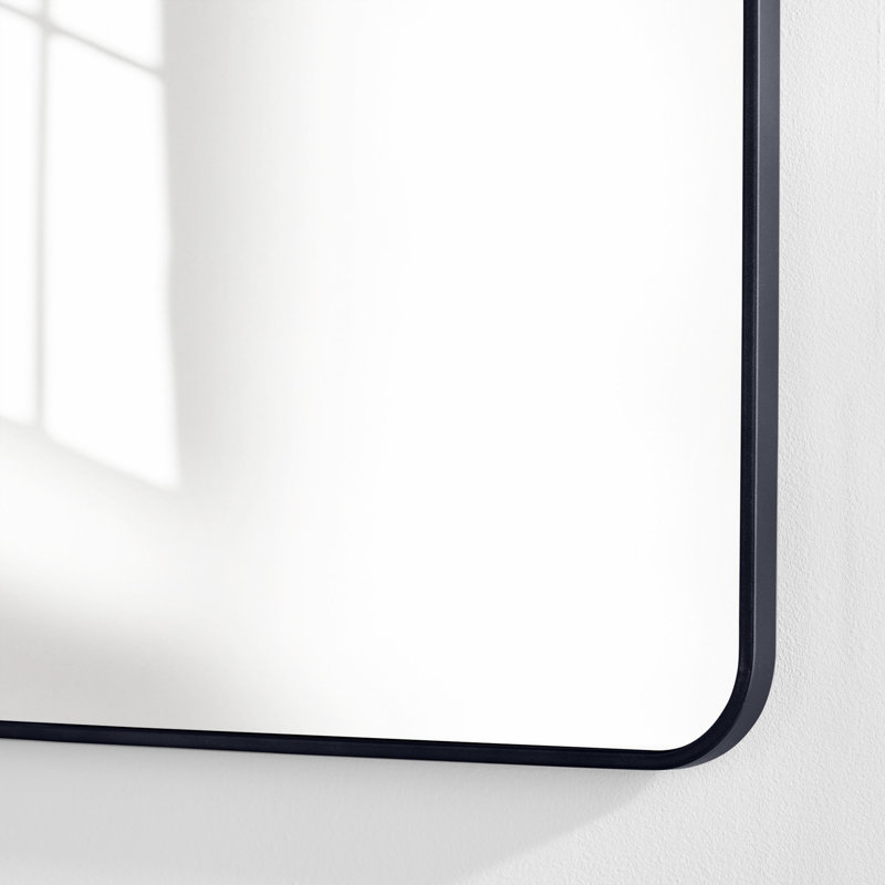 Miroir mural Sabine, Noir, 48 po x 30 po