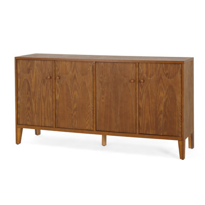Ezequiel Mid-Century Modern Wood Sideboard With Adjustable Shelves And Storage Cabinet by Ebern Designs