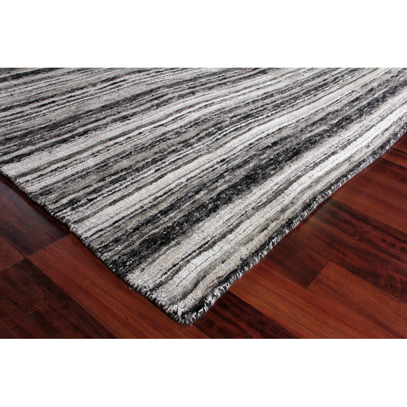 Organica Wool Striped Area Rug, Rectangle 6' x 9'