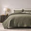 Ensemble de courtepointe 100% coton EVERGRACE Channel Stitch, couvre-lit en satin de coton prélavé, ensemble de literie 3 pièces doux et respirant avec 2 taies décoratives pour toutes les saisons-124555133-124555139
