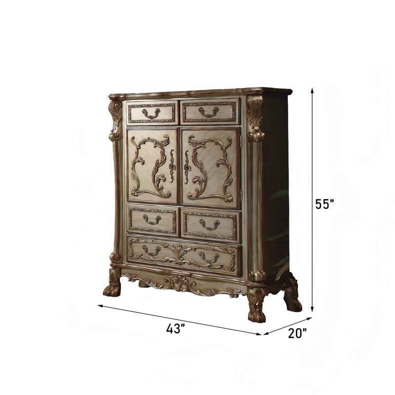 Commode 5 tiroirs Glam