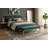 Pangea Home Declan Laurence Modern Upholstered 54" Bench with Gold or Silver Metal Steel legs – Elegant Accent Seating for Bedroom, Entryway, Kitchen, Office, Waiting Rooms, or Living Room - Green Velvet Bench with Gold Legs-1208674262-1209318918