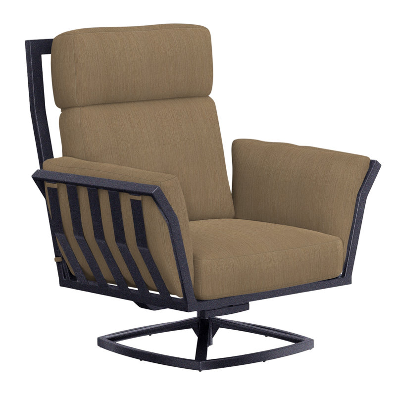 Aris Outdoor Rocker Chair, Graphite, Sahara Cafe