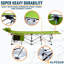Lit de camp Alpcour pliant pour lit simple avec oreiller pour l'intérieur et l'extérieur-88195083