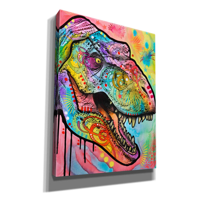 «T Rex 1» par Dean Russo, impression sur toile tendue, H 16 po x l 12 po x P 0,75 po