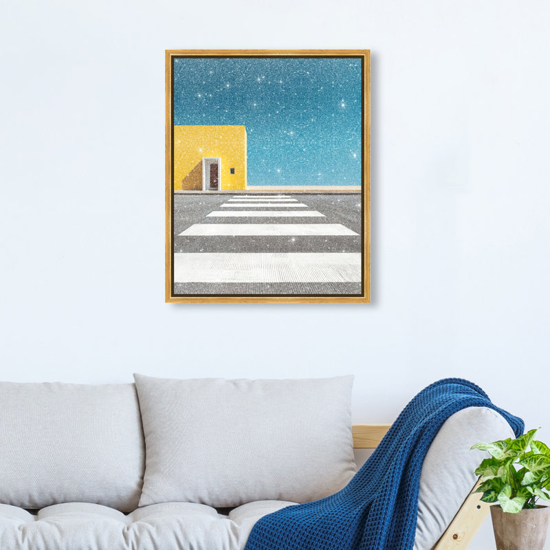 Hue Crossing I Print by Oliver Gal, 46"H x 37"W, Gold Floater Frame