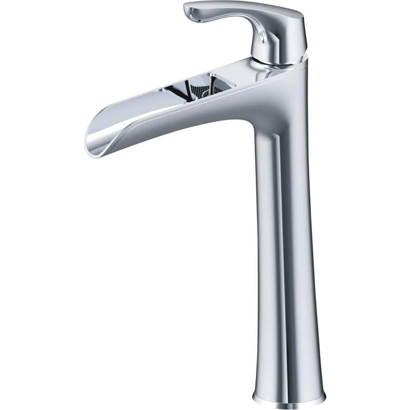 Aegean Vessel Sink Faucet Single-handle Bathroom Faucet with Drain Assembly, Polished Chrome