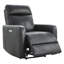 Fauteuil inclinable électrique en cuir véritable Leena-111720663