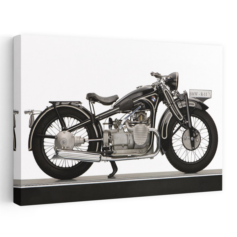 1934 Bmw R11 730Cc Moto Art classique, H 16 po x l 24 po