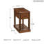Table de bout avec rangement Hancock