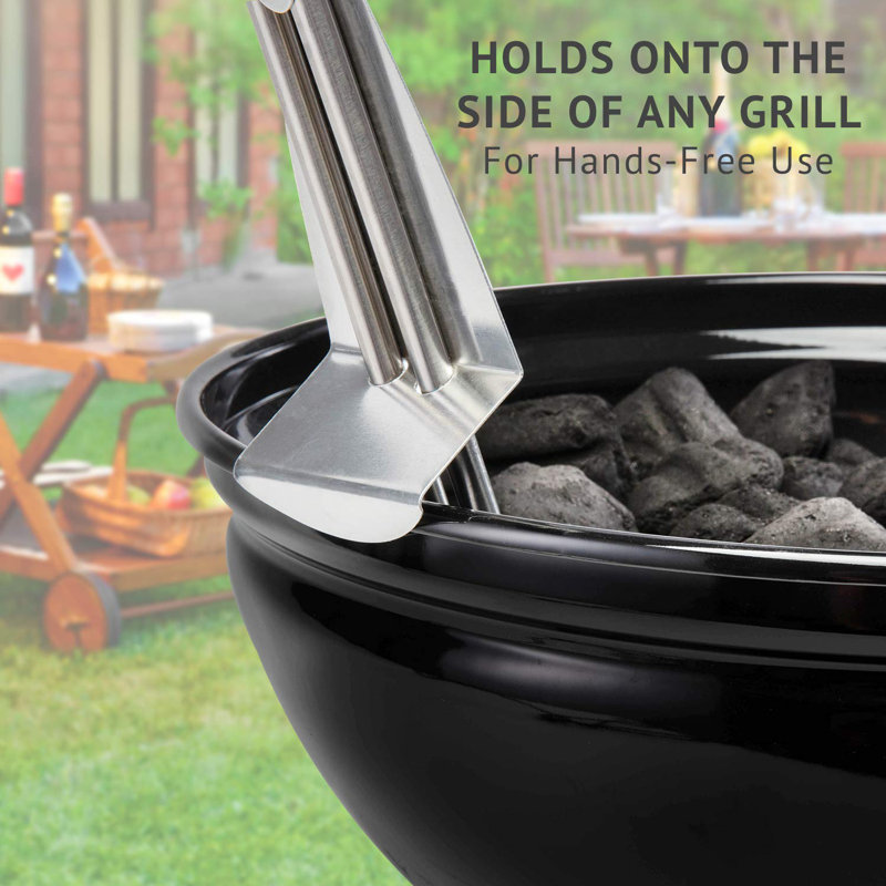 Ivation Black Metal Electric Charcoal Starter with Adjustable Grill Hook