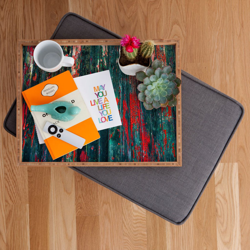 Plateau de table repose-pieds/café eclates