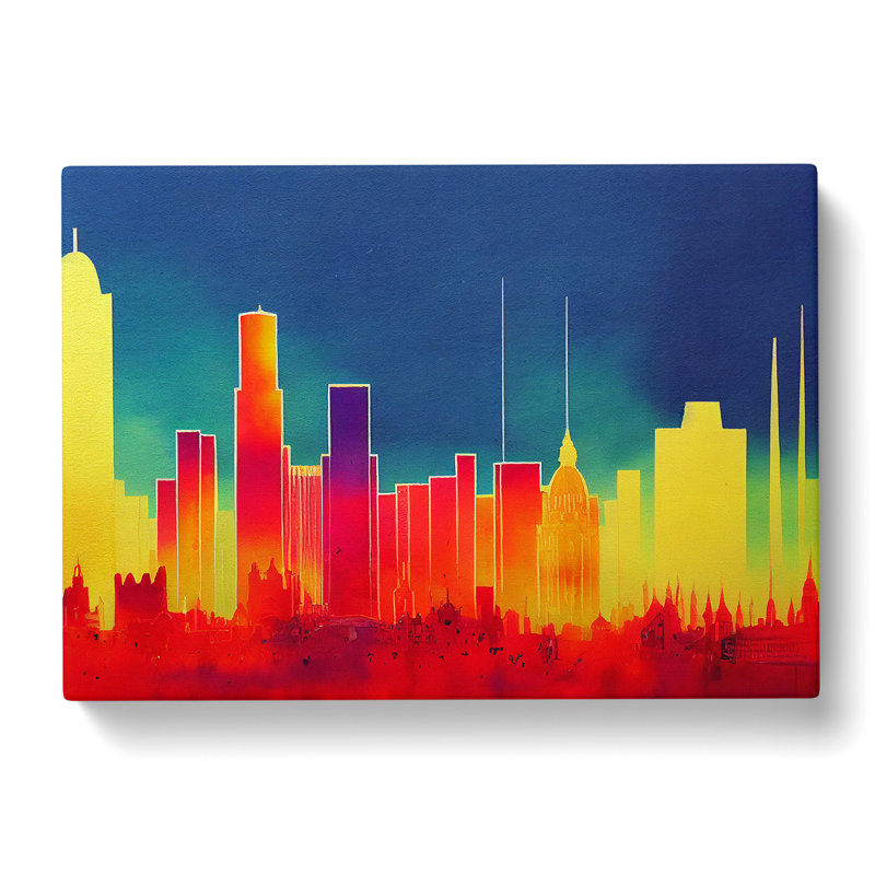 London Skyline Art Vol.4 Abstract - Wrapped Canvas Painting, 35cm H x 50cm W x 3cm D