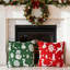Abstract Red + Green Backrest Cushion