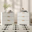 Table de chevet moderne de 27 po avec 3 tiroirs de rangement-307241353
