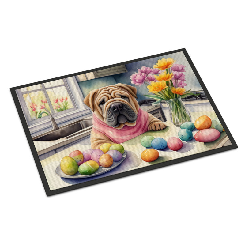 Paillasson Decor Pei Shar Pei, L 18 po x L 27 po