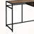 Larissa Brown Finish 1-Drawer Computer Desk With Black Metal Leg, 29.79" H X 42.08" W X 19.88" D