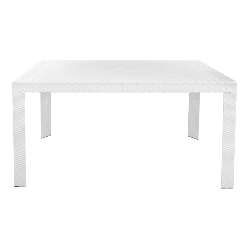 Table de salle à manger Nashia, Blanc, 55 po de largeur