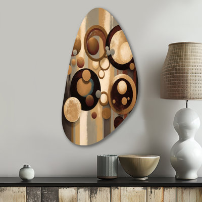 «Aged Barrel Universes VI», art mural asymétrique abstrait en métal
