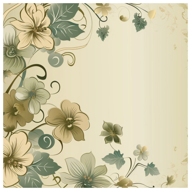 Couvre-lit matelassé Floral Botanical Illustration, Lit simple
