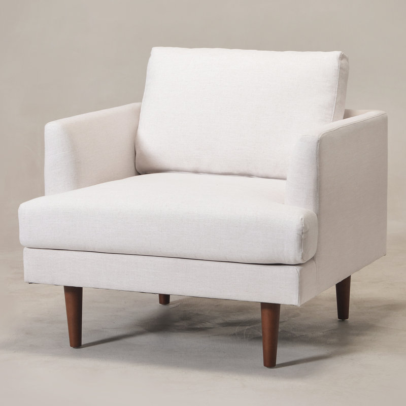 Fauteuil Miller, Mélange de lin ivoire