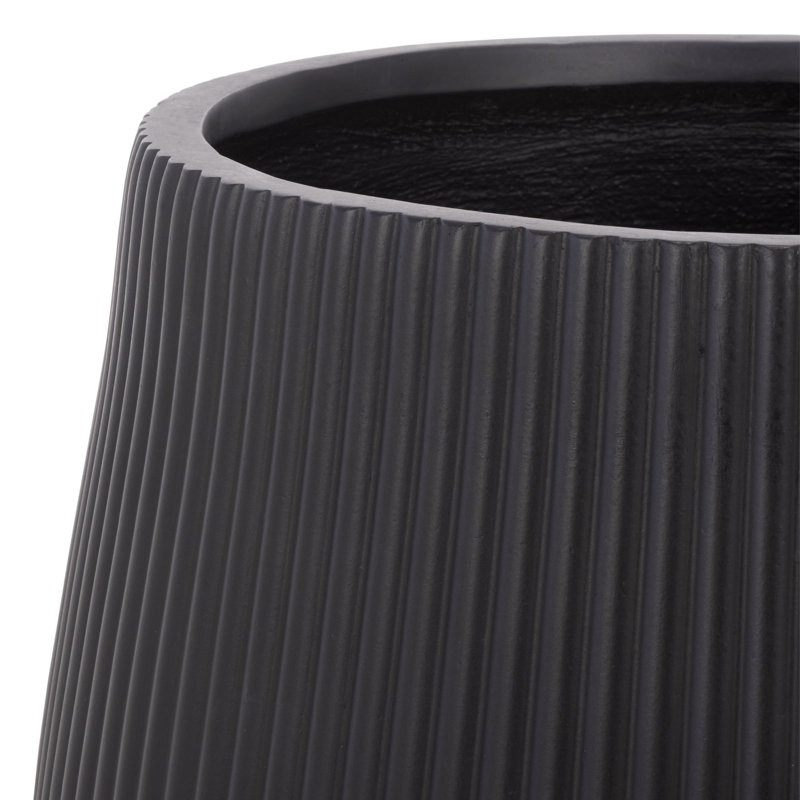 Ensemble de 3 pots à fleurs Sara, Noir