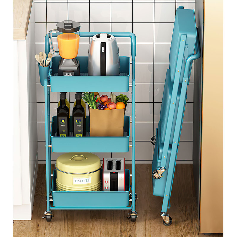 Chariot utilitaire roulant pliable, clair