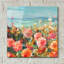  'Coastal Dahlias' by Danhui Nai Acrylic Glass Wall Art, 12" x 12"-1668638043