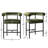 24" Modern Velvet Counter Height Bar Stools With Barrel Back-87626511