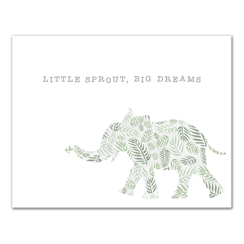 «Bruce Little Sprout Big Dreams», art sur toile, H 11 po x l 14 po x P 1,25 po