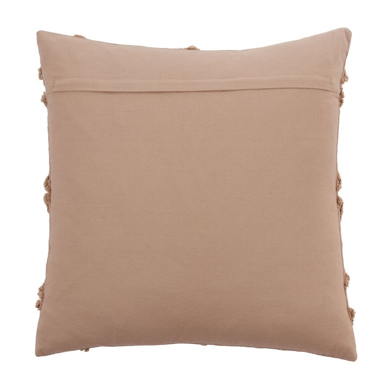 Natural Diamond Tufted Cotton Throw Pillow
