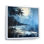 Impression sur toile de tropical tropical bleu et gris Palmtree III - Nautique et plage