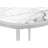 Stylish Living Area Table With White Laminate And Grey Metal Legs Room Base