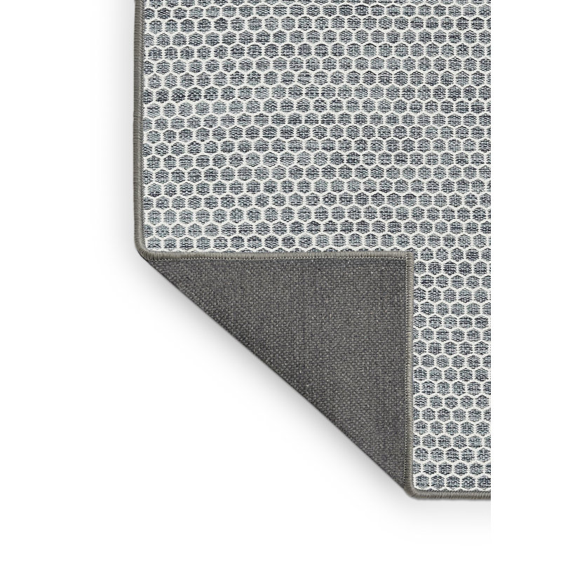 Tapis gris / argenté contemporain Tewksbury, Rectangle 2 pi x 5 pi