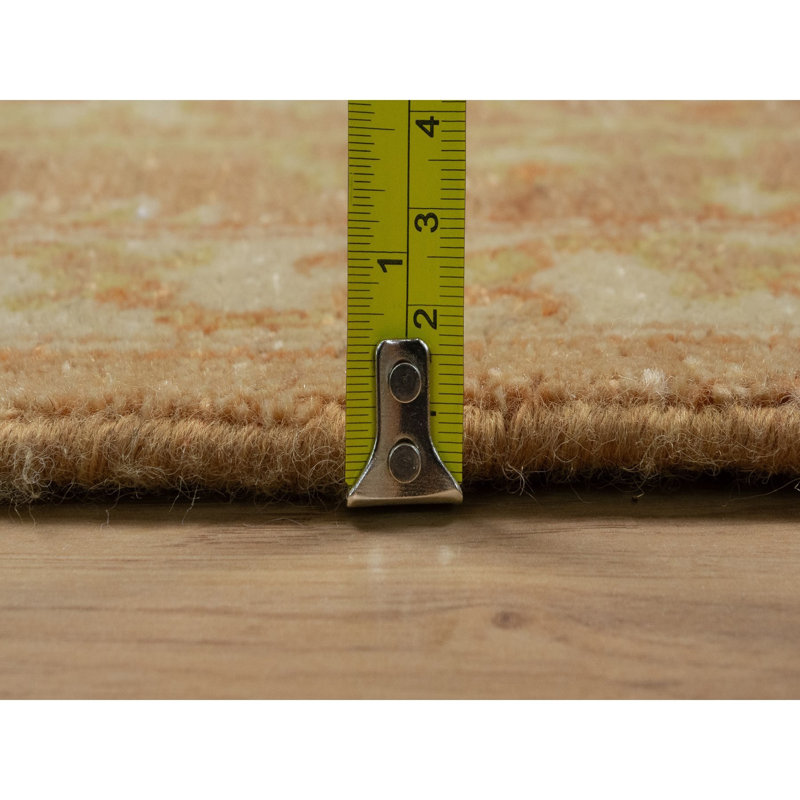 Tapis oriental en laine noué à la main 8 pi x 9 pi 10 po brun Oushak 0E79DECA37934CB0AD59195119450195