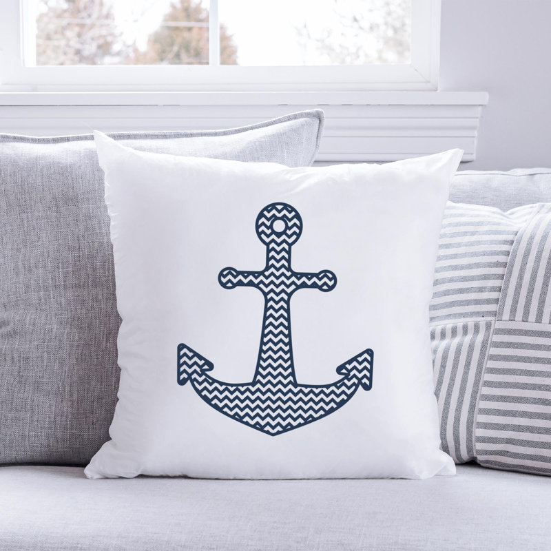 Nautical Sea Life_97 - Coussin décoratif inclus, H 16 po x l 16 po