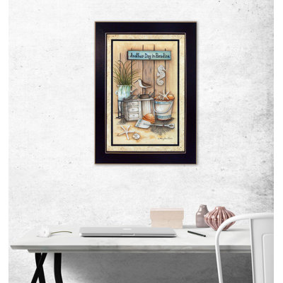 «Autre jour au paradis» par Mary June - reproduction d'art sur papier encadrée