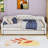 Twin XL Upholstered Daybed with Pull-out Twin XL Trundle and Integrated LED Lighting-1332769211