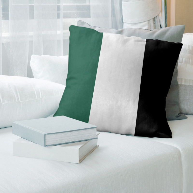 Housse de coussin, 20 po x 20 po, Blanc, Sergé de coton