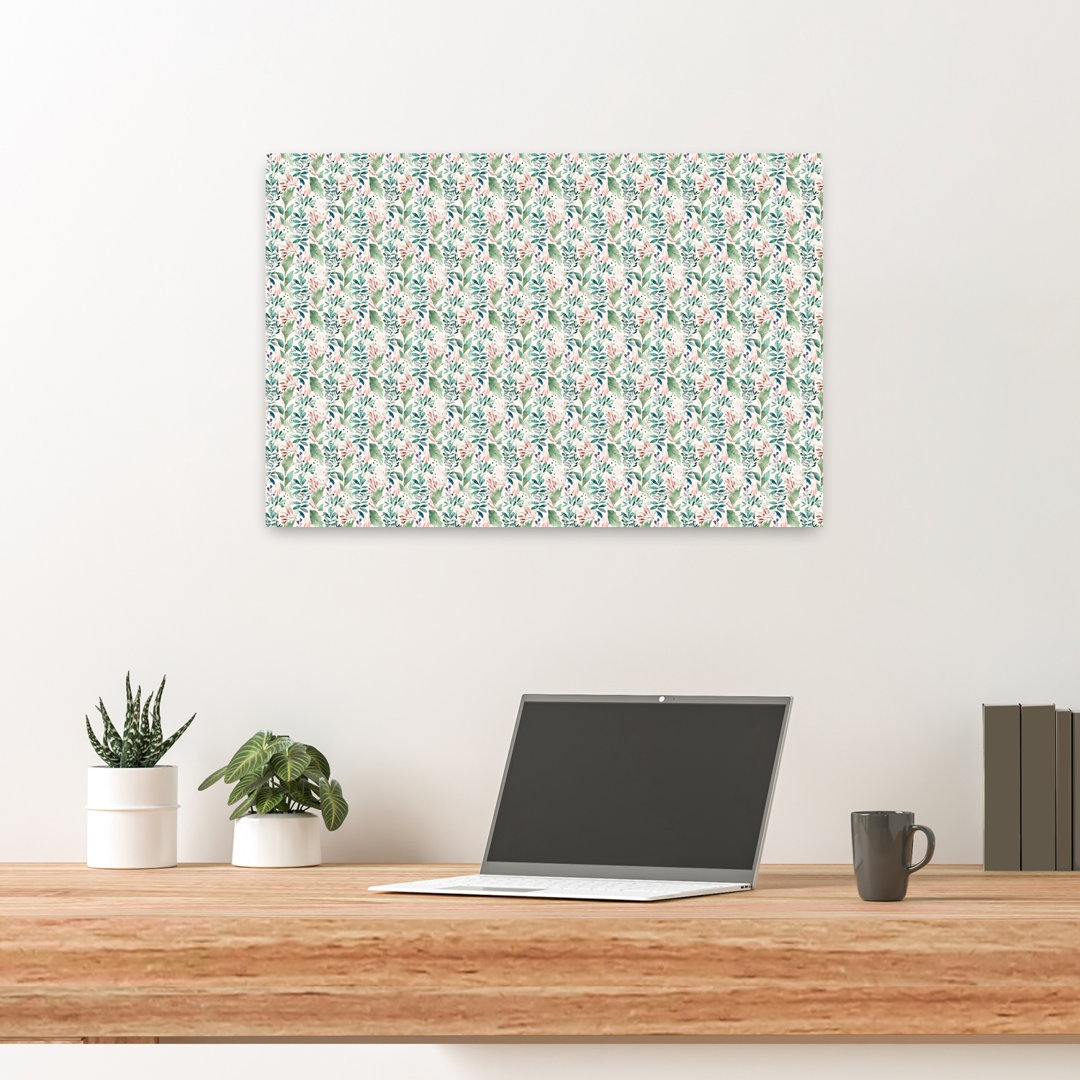 Delicate Watercolor Foliage Delicate Organic Serene Nature Plant Wall Art Print