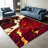Red Marble Gold carpet-easy to clean, machine-washable, soft and comfortable; suitable for door mats, kitchens, living rooms, bedrooms, corridors, and laundry areas. Easy to clean, durable carpet for home decoration.-178442703