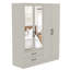 Millbury 4 Door 2 Drawer Wardrobe with Mirror-122739252