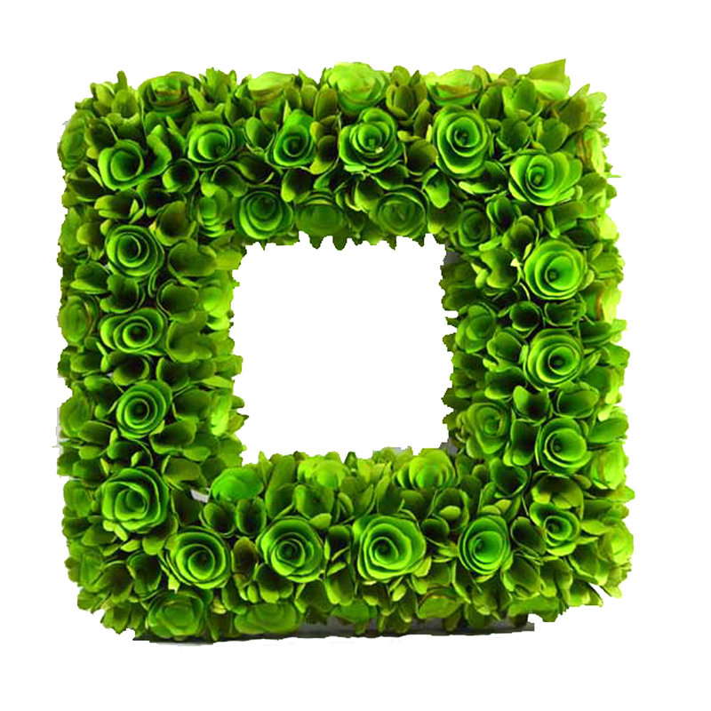 Handcrafted Preserved 18'' Wreath, Green